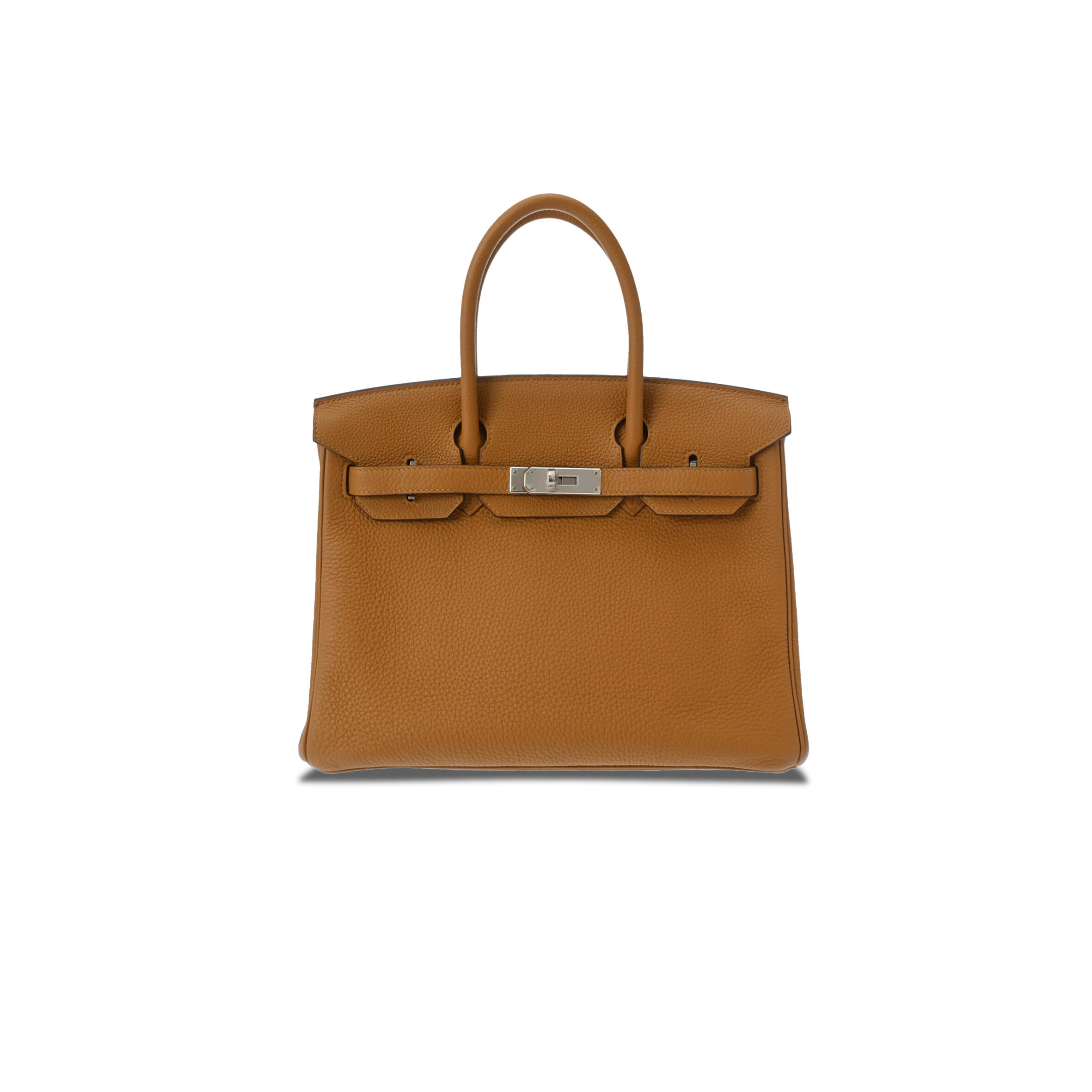 H**me5 BIRKIN 25 TOGO LEATHER SESAME LEATHER LEMON YELLOW SILVER BUCKLE BAG 630873 (25*20*13cm) Master Quality